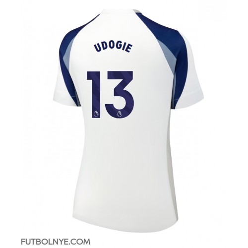 Camiseta Tottenham Hotspur Destiny Udogie #13 Primera Equipación para mujer 2025-26 manga corta